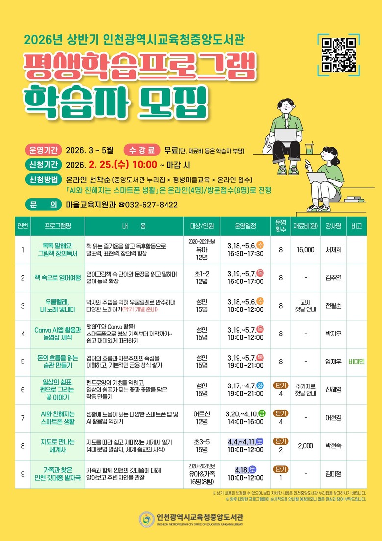 인천광역시교육청중앙도서관, ‘상반기 ...